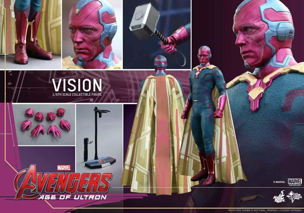 【IN-STOCK】Hot Toys MMS296 Avengers Age of Ultron AOU Vision Figure 1/6