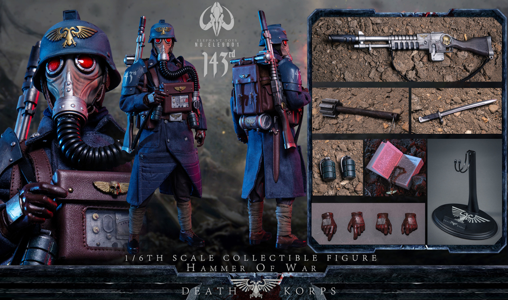 【IN-STOCK】Elephant Toy Hammer of War Death Korps Soldier  1/6  Action Figure
