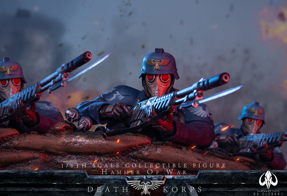 【IN-STOCK】Elephant Toy Hammer of War Death Korps Soldier  1/6  Action Figure