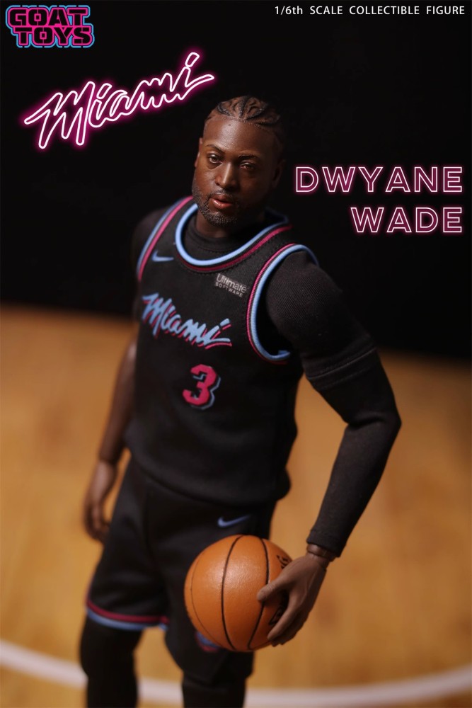【IN-STOCK】GoatToys Dwyane Wade 1/6 Action Figure NBA Miami Heat
