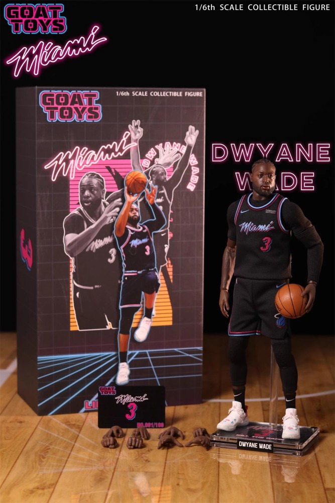 【IN-STOCK】GoatToys Dwyane Wade 1/6 Action Figure NBA Miami Heat