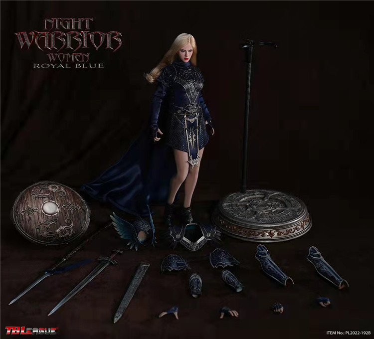【IN-STOCK】TBLeague STUDIO PL2022-192B Night Warrior Women Black 1/6 [blue]