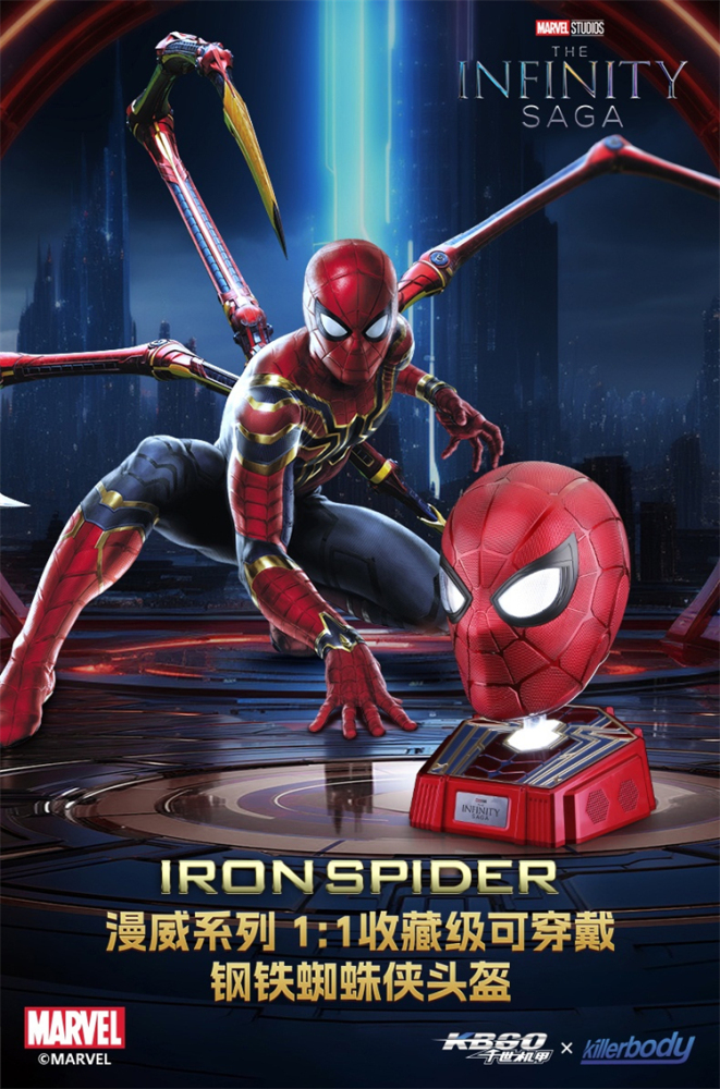 【IN-STOCK】Killerbody 1:1 Wear Wearable KB20088 Spider-Man Helmet  with  Base