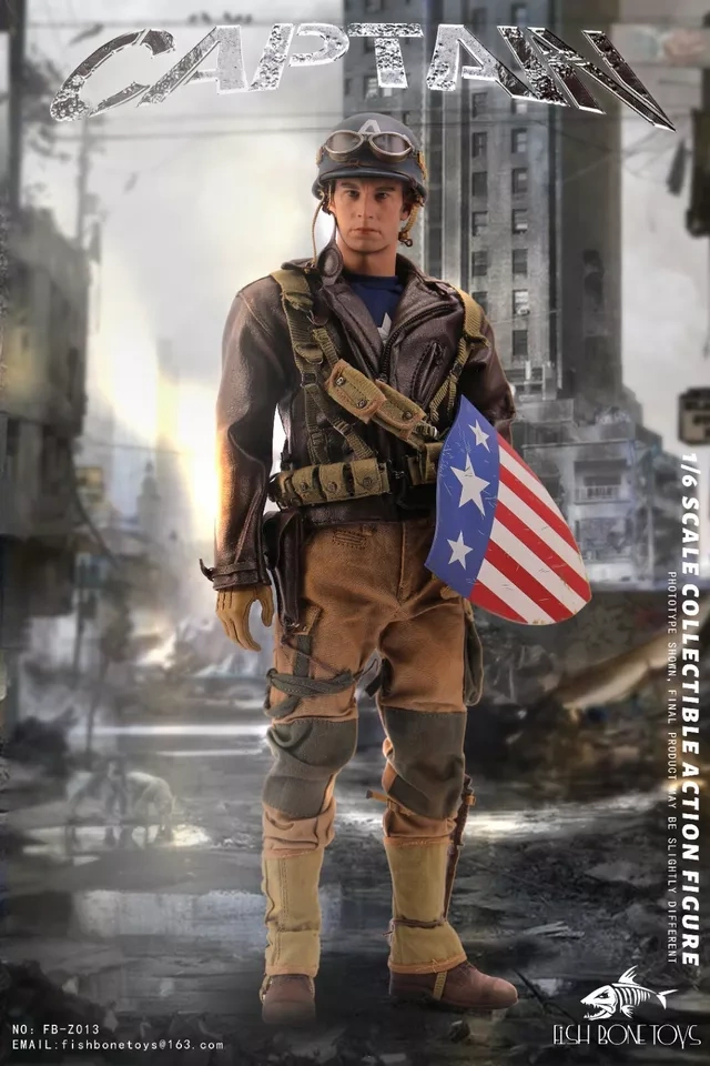 【IN-STOCK】FISH BONETOYS FB-Z013 1/6 America World War II Captain