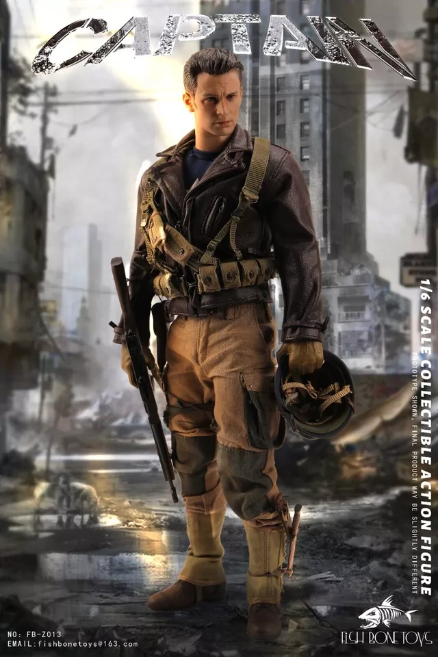 【IN-STOCK】FISH BONETOYS FB-Z013 1/6 America World War II Captain