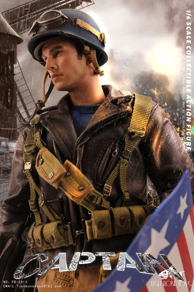 【IN-STOCK】FISH BONETOYS FB-Z013 1/6 America World War II Captain