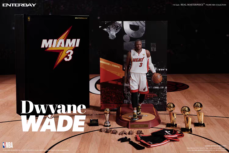 【IN-STOCK】ENTERBAY NBA Basketball 1/6 Dwyane Wade Action Figure RM-1097