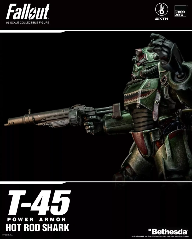 【IN-STOCK】Threezero Fallout 1/6 T-45 Hot Rod Shark Power Armor Action Figure 3Z07740W0