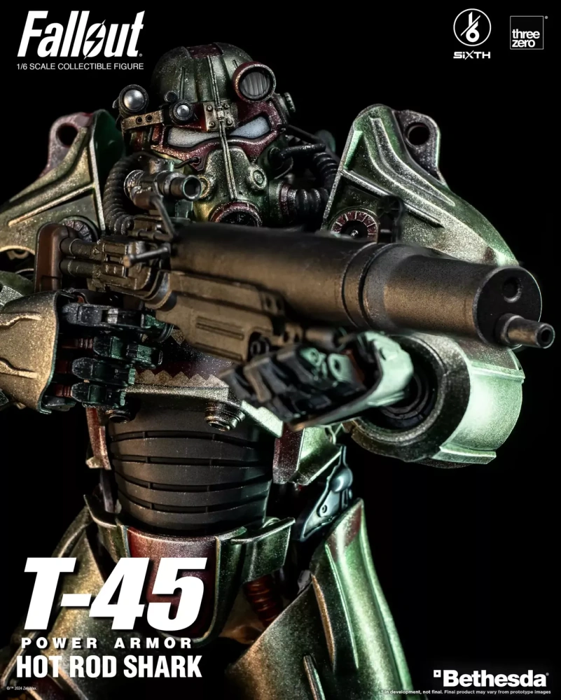 【IN-STOCK】Threezero Fallout 1/6 T-45 Hot Rod Shark Power Armor Action Figure 3Z07740W0