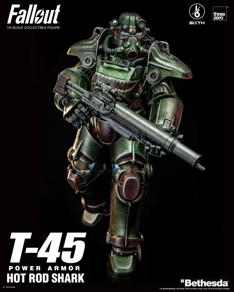 【IN-STOCK】Threezero Fallout 1/6 T-45 Hot Rod Shark Power Armor Action Figure 3Z07740W0