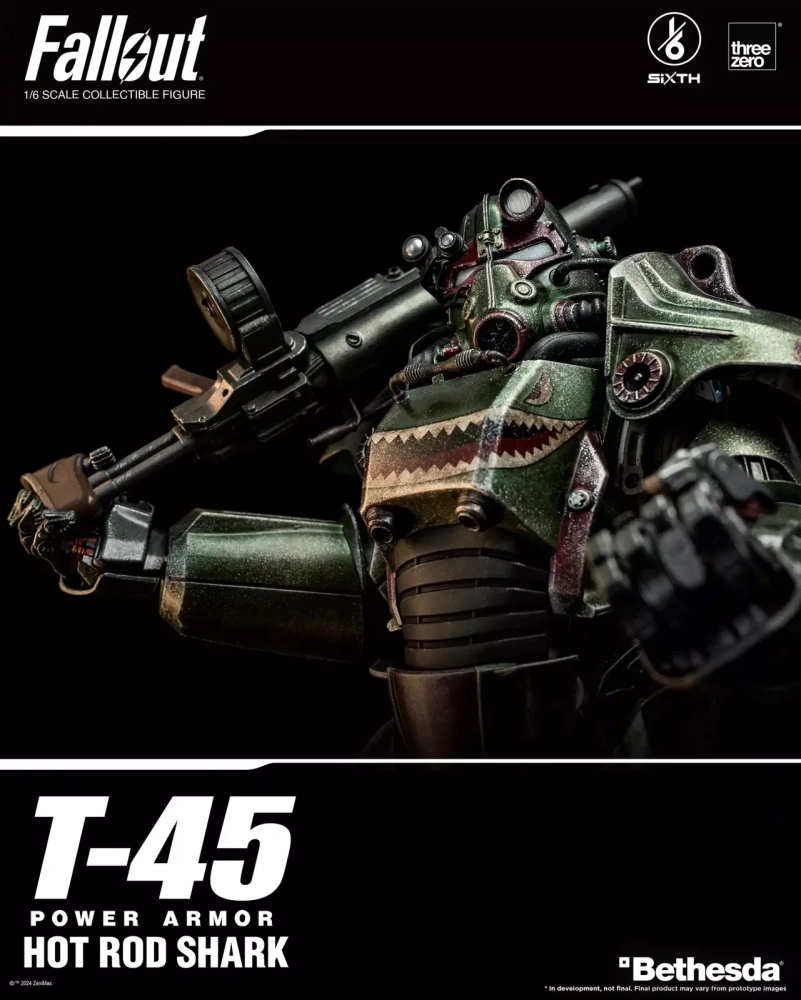 【IN-STOCK】Threezero Fallout 1/6 T-45 Hot Rod Shark Power Armor Action Figure 3Z07740W0
