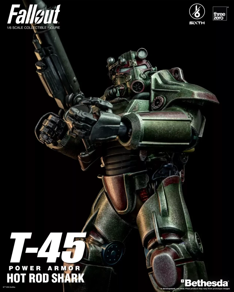【IN-STOCK】Threezero Fallout 1/6 T-45 Hot Rod Shark Power Armor Action Figure 3Z07740W0