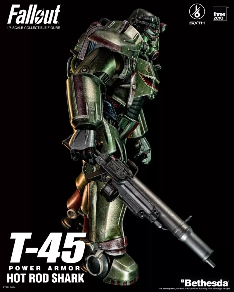 【IN-STOCK】Threezero Fallout 1/6 T-45 Hot Rod Shark Power Armor Action Figure 3Z07740W0