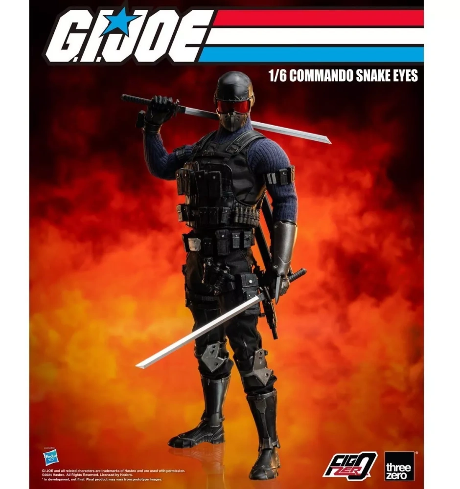 【IN-STOCK】Threezero FigZero 1/6 Commando Snake Eyes G.I. Joe 3Z05500W0