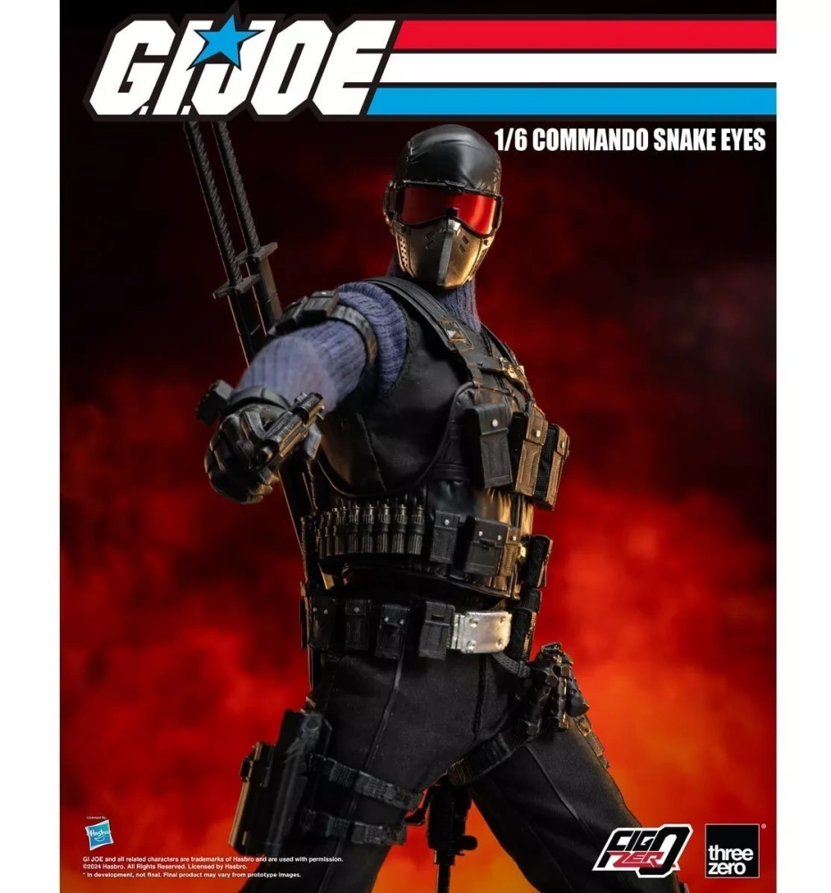 【IN-STOCK】Threezero FigZero 1/6 Commando Snake Eyes G.I. Joe 3Z05500W0