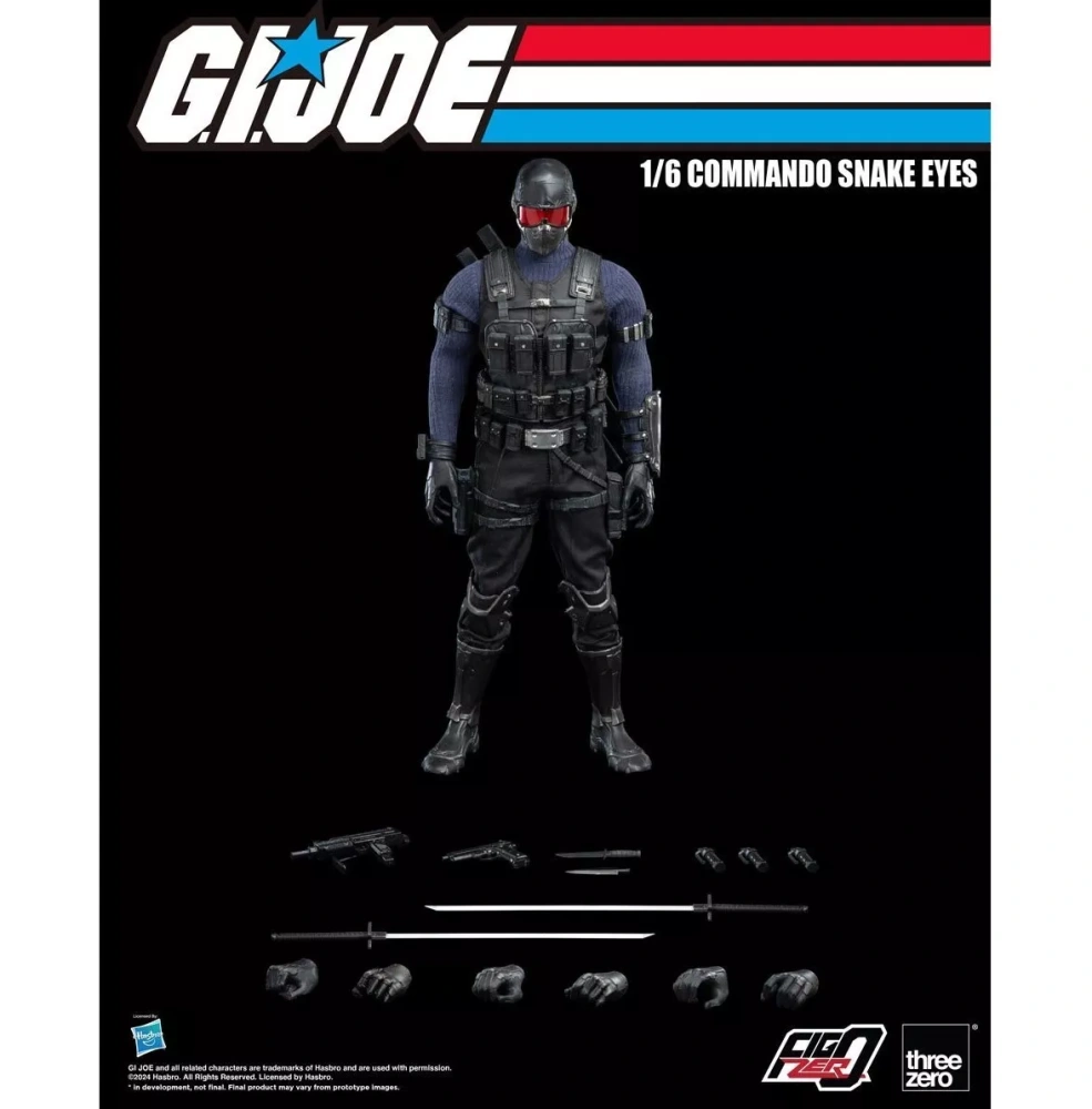 【IN-STOCK】Threezero FigZero 1/6 Commando Snake Eyes G.I. Joe 3Z05500W0