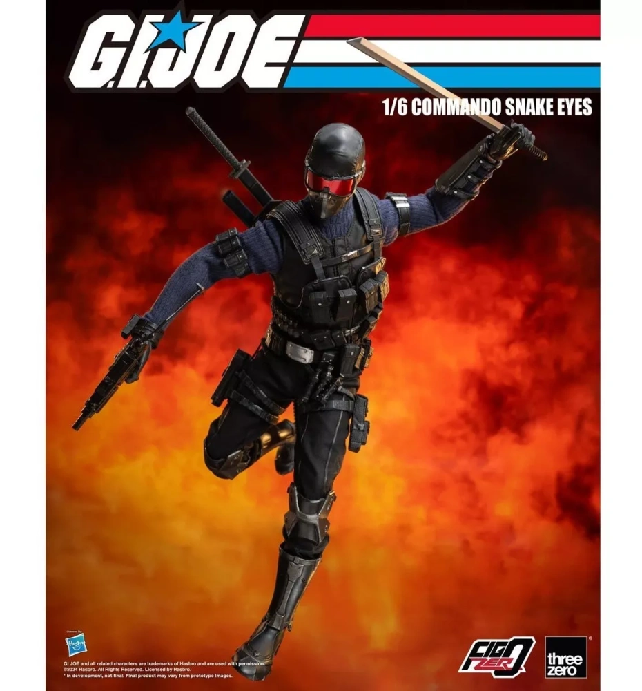 【IN-STOCK】Threezero FigZero 1/6 Commando Snake Eyes G.I. Joe 3Z05500W0