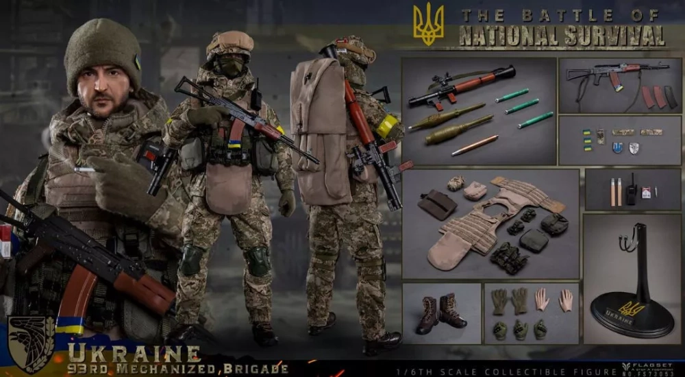 【IN-STOCK】FLAGSET FS-73053 Ukraine 93rd Mechanized Brigade Anti Tank Gunner 1/6