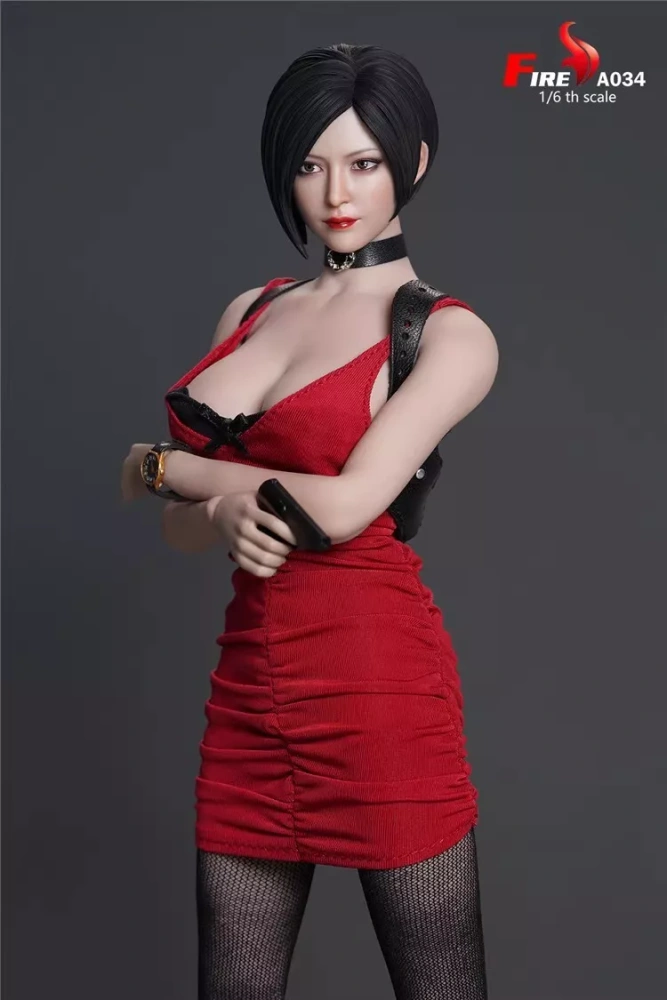 【IN-STOCK】FIRE A034 1/6 Ada Wong Head carving clothing accessories set (No body)