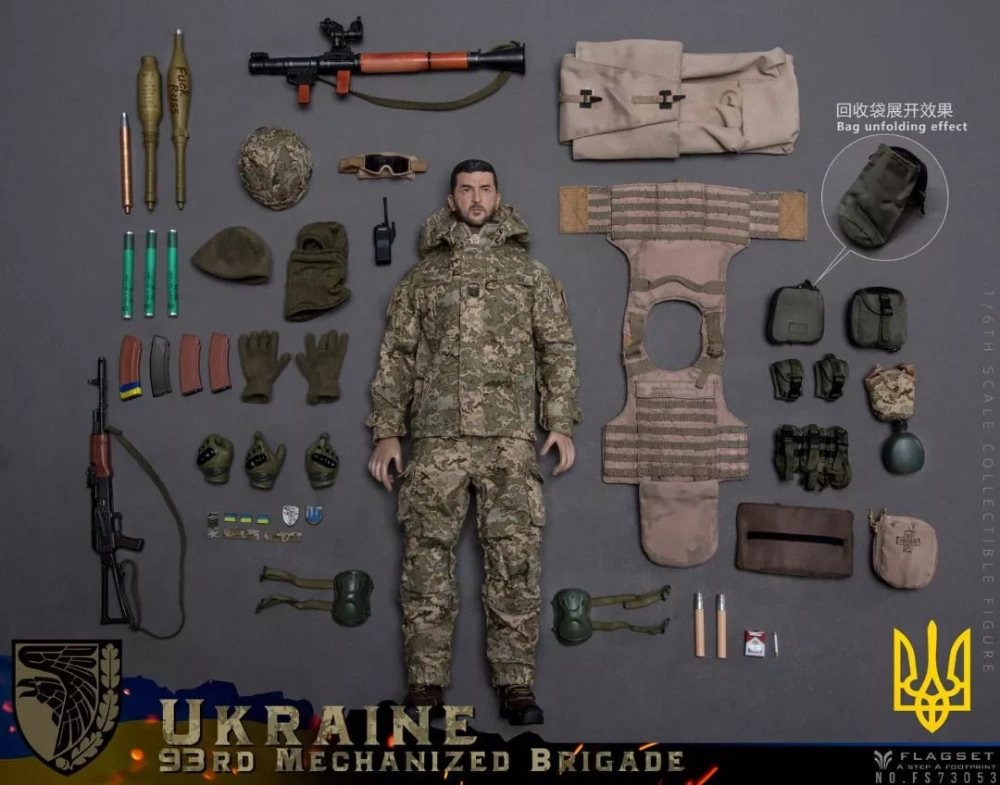 【IN-STOCK】FLAGSET FS-73053 Ukraine 93rd Mechanized Brigade Anti Tank Gunner 1/6