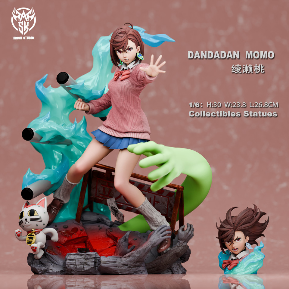 【PRE-ORDER】Mask Studio DANDADAN Ayase Momo with 2 heads 1/6