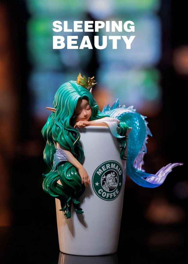 【IN-STOCK】WeArtDoing Coffee Girl - Colorful Mocha & Matcha Latte & Cold Brew Concentrate 16/25cm