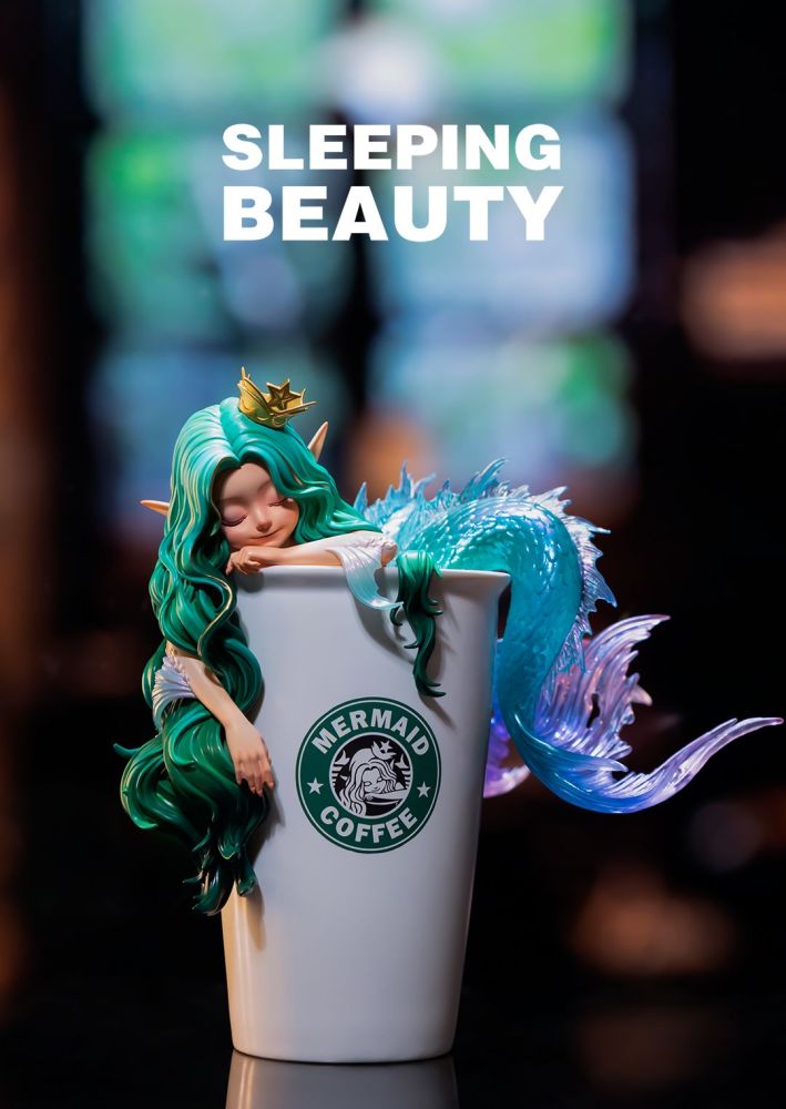 【IN-STOCK】WeArtDoing Coffee Girl - Colorful Mocha & Matcha Latte & Cold Brew Concentrate 16/25cm