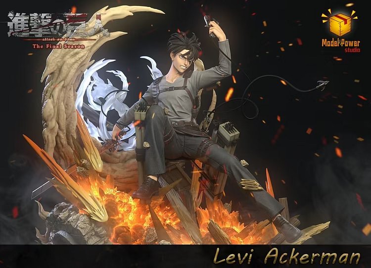 【PRE-ORDER】Model Power Studio Attack on Titan  Street Fighting Levi Ackerman