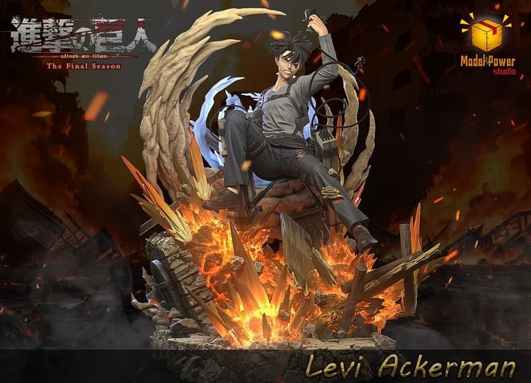 【PRE-ORDER】Model Power Studio Attack on Titan  Street Fighting Levi Ackerman