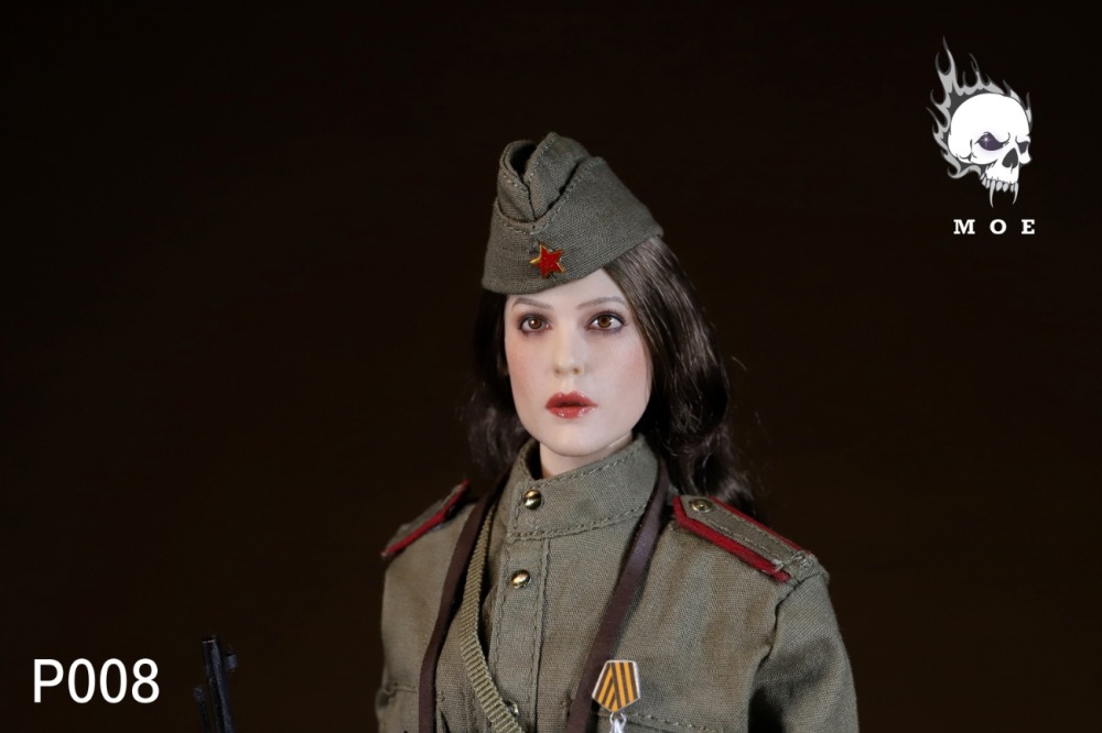 【IN-STOCK】MOETOYS Female sniper with snow camouflage in the Soviet Union 1/6   P008