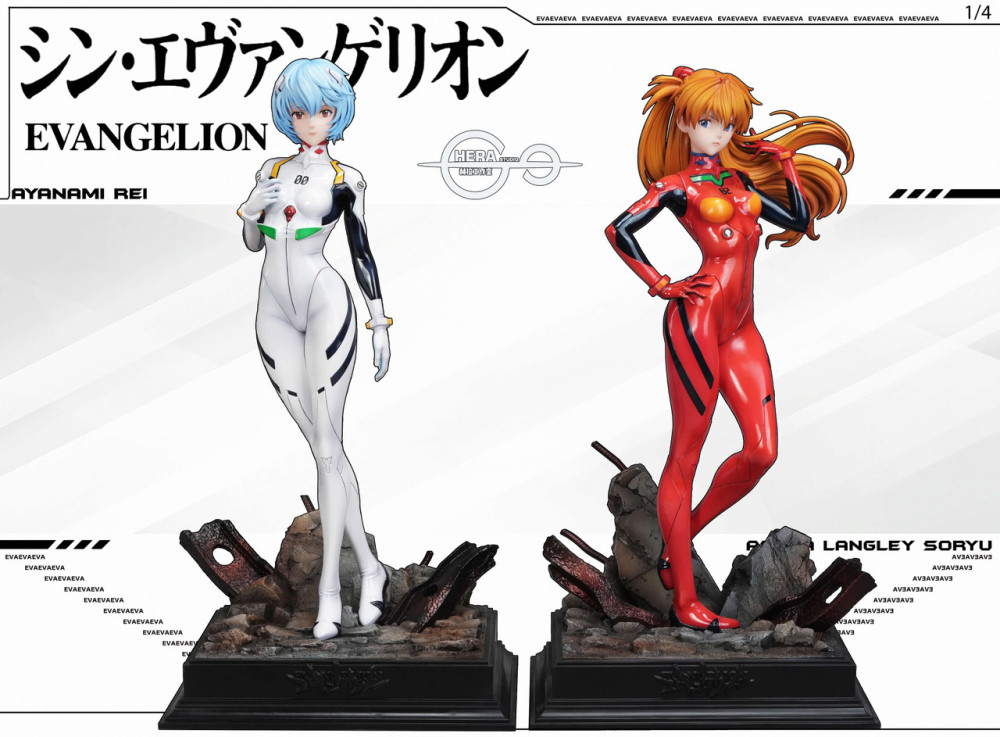 【PRE-ORDER】HeRa Studio 1:4 Eva Asuka & Ayanami Rei