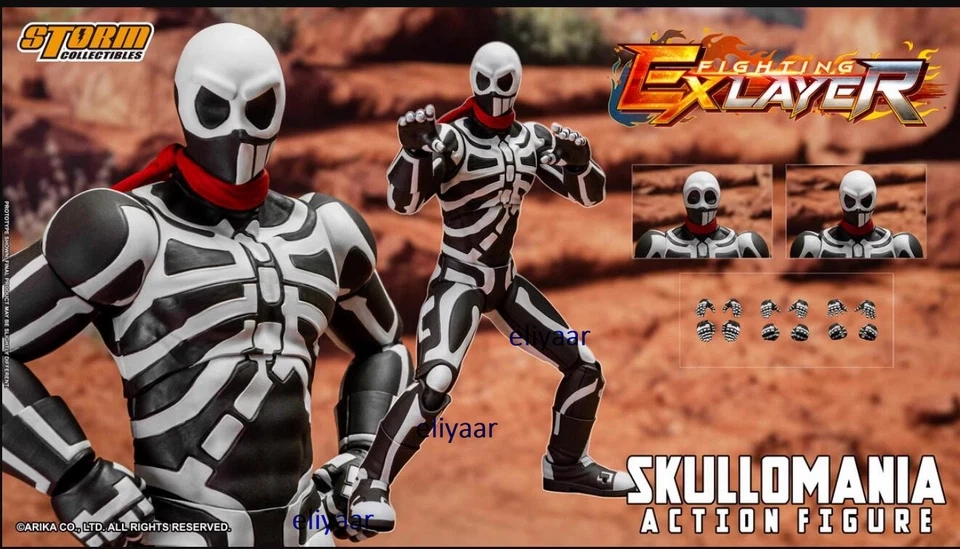 【IN-STOCK】STORM TOYS Fighting Layer AREX01 Skullomania 1/12  Action Figure