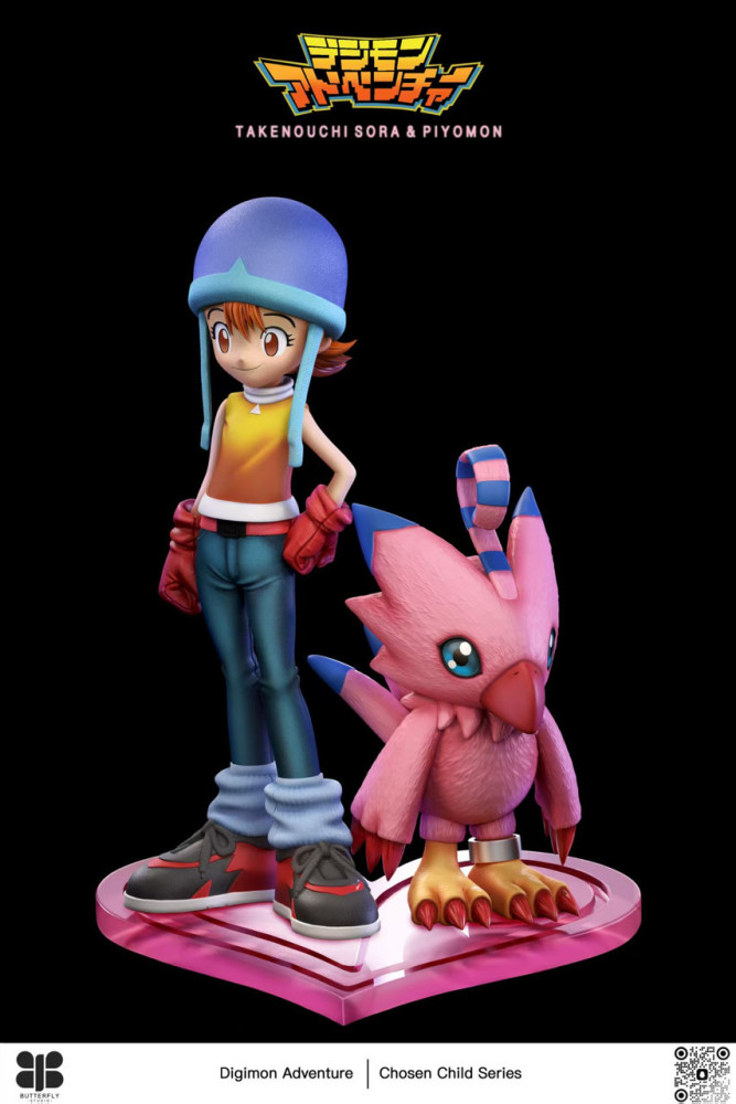 【PRE-ORDER】Butterfly Studio Digimon Sora Takenouchi and Piyomon 1/6 & MH