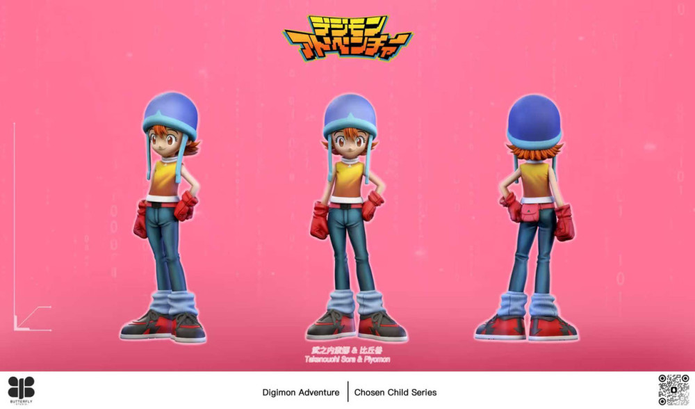 【PRE-ORDER】Butterfly Studio Digimon Sora Takenouchi and Piyomon 1/6 & MH