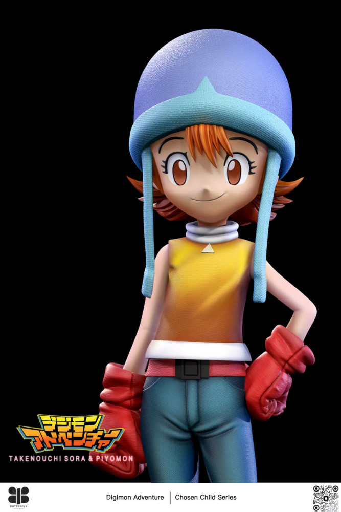 【PRE-ORDER】Butterfly Studio Digimon Sora Takenouchi and Piyomon 1/6 & MH
