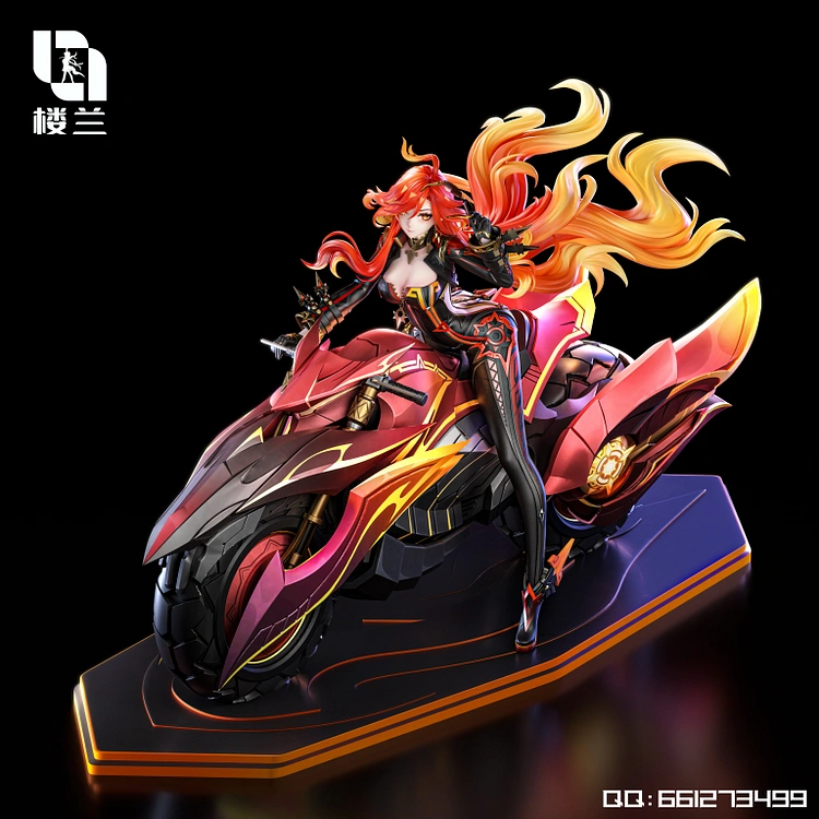 【PRE-ORDER】Lou Lan Studio Genshin Impact Pyro God Motorcycle Mavuika