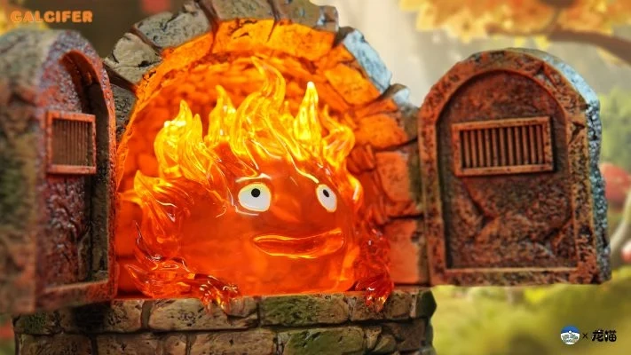 【PRE-ORDER】Hit Face Studio Howl's Moving Castle Hayao Miyazaki Fortune Series #2 Calcifer in the Fireplace