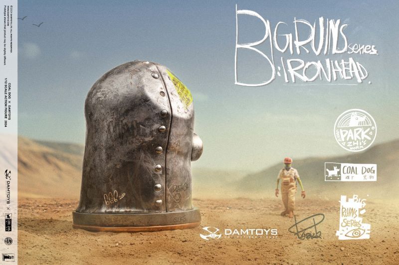 【IN-STOCK】Coaldog x Damtoys Big Ruins series-IRON head Tony 22cm