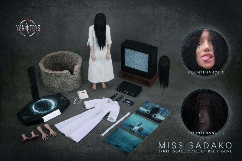 【IN-STOCK】Yantoys Long haired female ghost Sadako 1/6