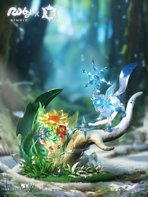 【PRE-ORDER】Ruby ​​Studio - Pokémon Terastal Eevee Forest #2 Leafeon & Glaceon