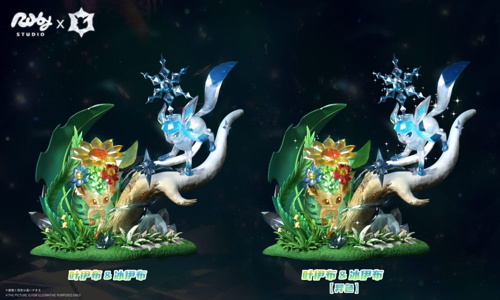【PRE-ORDER】Ruby ​​Studio - Pokémon Terastal Eevee Forest #2 Leafeon & Glaceon