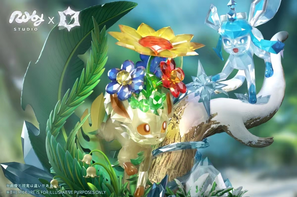 【PRE-ORDER】Ruby ​​Studio - Pokémon Terastal Eevee Forest #2 Leafeon & Glaceon