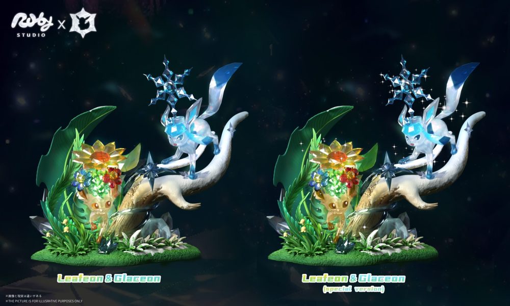 【PRE-ORDER】Ruby ​​Studio - Pokémon Terastal Eevee Forest #2 Leafeon & Glaceon