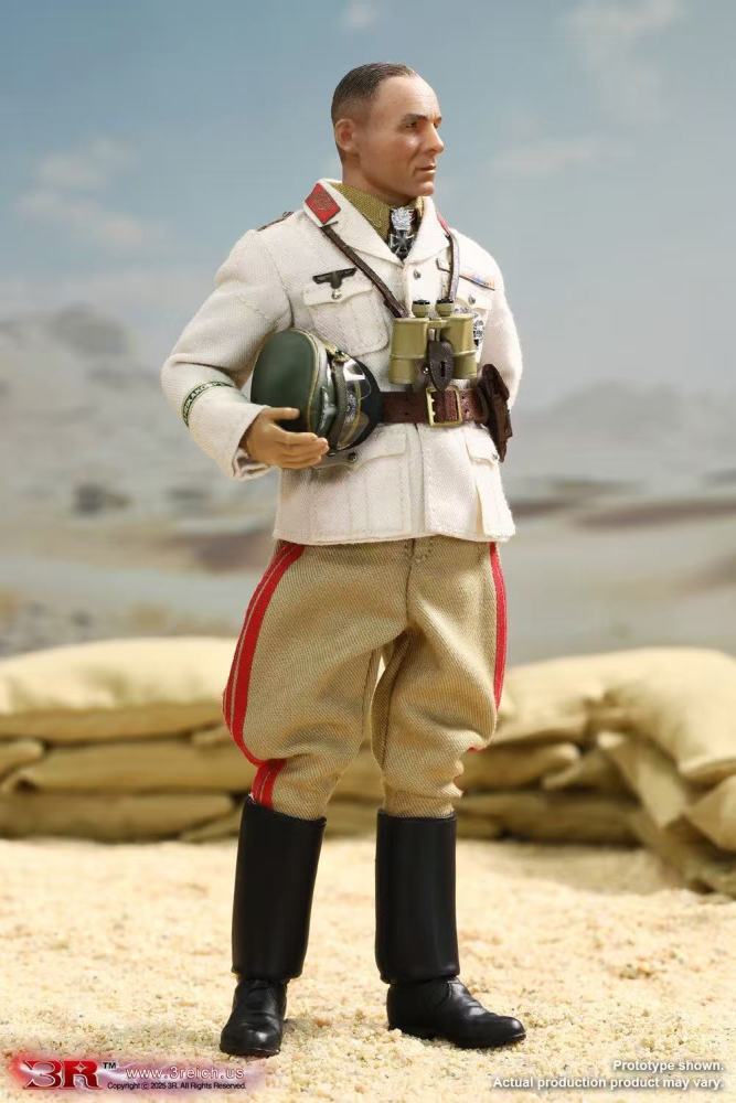 【PRE-ORDER】3R Studio  1/12 Army Field Marshal Desert Fox Rommel Articulated TG80004