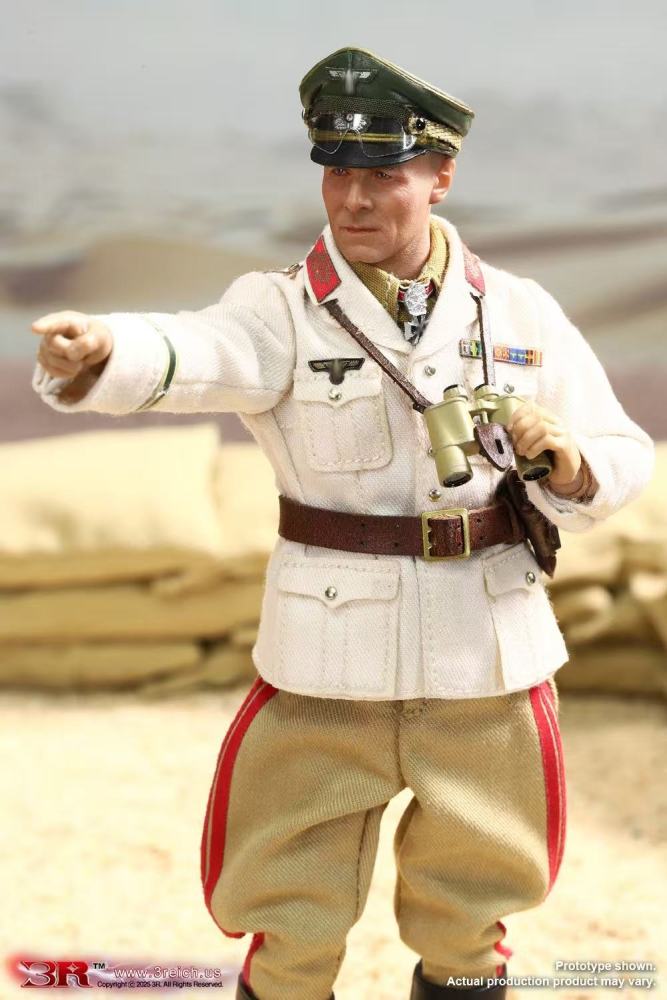 【PRE-ORDER】3R Studio  1/12 Army Field Marshal Desert Fox Rommel Articulated TG80004