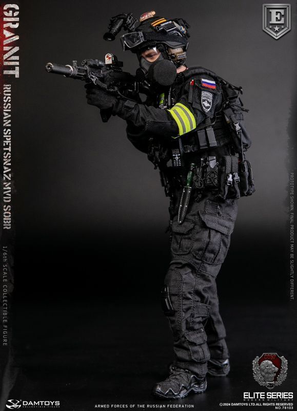 【IN-STOCK】DAMTOYS RUSSIAN SPETSNAZ MVD SOBR GRANIT 1/6 ELITE EDITION