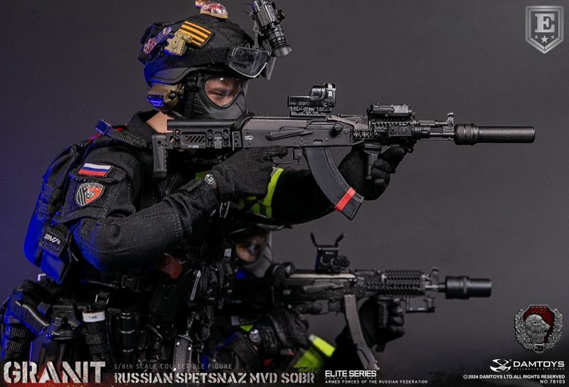 【IN-STOCK】DAMTOYS RUSSIAN SPETSNAZ MVD SOBR GRANIT 1/6 ELITE EDITION