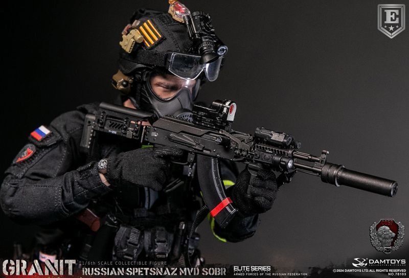 【IN-STOCK】DAMTOYS RUSSIAN SPETSNAZ MVD SOBR GRANIT 1/6 ELITE EDITION