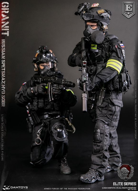 【IN-STOCK】DAMTOYS RUSSIAN SPETSNAZ MVD SOBR GRANIT 1/6 ELITE EDITION