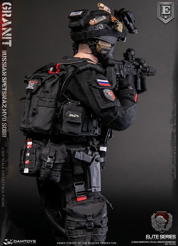 【IN-STOCK】DAMTOYS RUSSIAN SPETSNAZ MVD SOBR GRANIT 1/6 ELITE EDITION